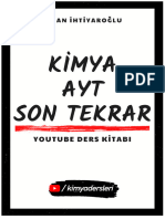 Kimya Dersleri - AYT Kimya Son Tekrar PDF Notları