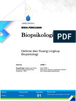 MODUL 01 Definisi Dan Ruang Lingkup Biopsikologi