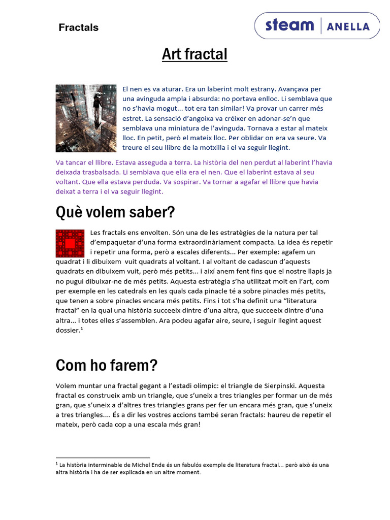 DOSSIER Fractals ACTIVITAT ACCÉS LLIURE | PDF