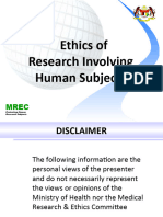 1 3 Ethics of Research Involving Human Subjects