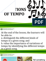 Variations of Tempo
