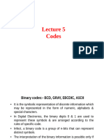 Microsoft PowerPoint - Lec5 - Binary+codes+ - BCD,+Gray,+Excess+-3 - (Compatibility Mode) - Digital-Electronics - 5