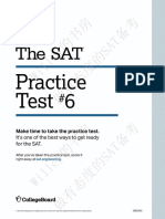 sat practice test 6（修改版）