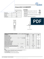 N-Channel 0 V (D-S) Mosfet: Features Product Summary