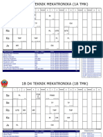 Jadwal Kuliah D4 Teknik Mekatronika