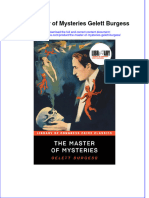 Free Download The Master of Mysteries Gelett Burgess Full Chapter PDF