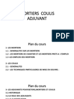 MORTIER-COULIS-ADJUVANTS