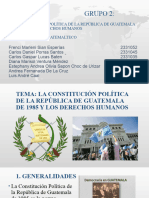 Derechos Humanos y Constituciones Guatemaltecas // Derecho Constitucional Guatemalteco