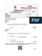 DBM10013 - Engineering Mathematics END OF CHAPTER 3 (Question) SESSION 2 2023/2024