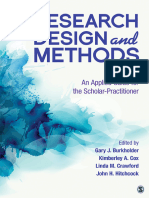Research Design and Methods An Applied Guide For The Scholar-Practitioner (Gary J. Burkholder, Kimberle