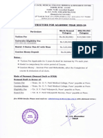 MBBS Fee Structure For Academic Year 2023 24