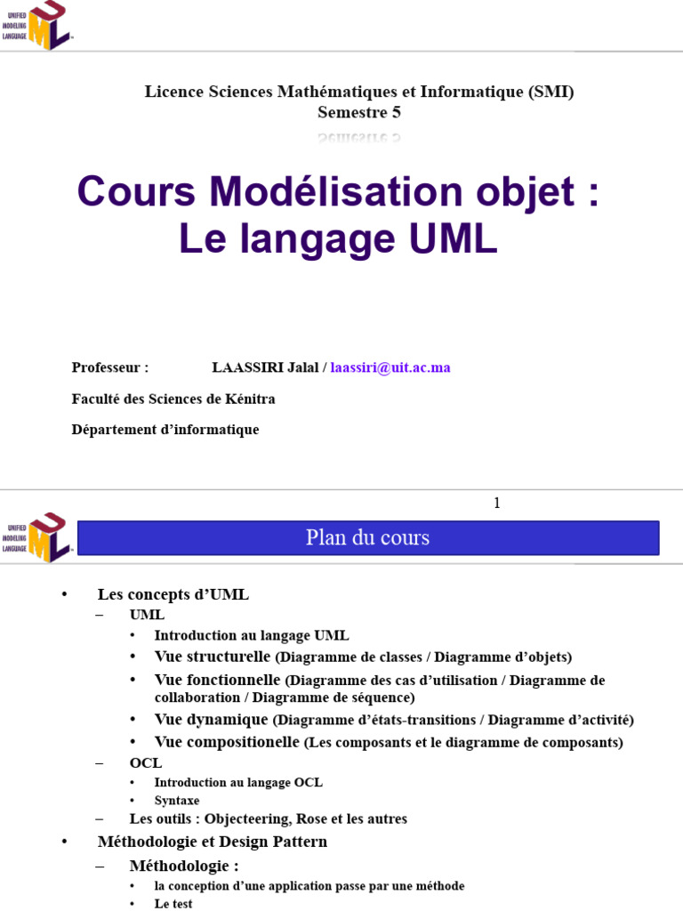 Cours sur UML et Modélisation Objet | PDF | Langage de Modélisation ...