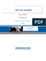 Droit Des Affaires 2018-2019 - Slides