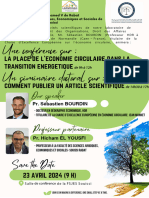 Affiche Confã©rence Sã©minaire PR Bourdin 23 Avril 2024