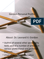 Gordon Personal Profile