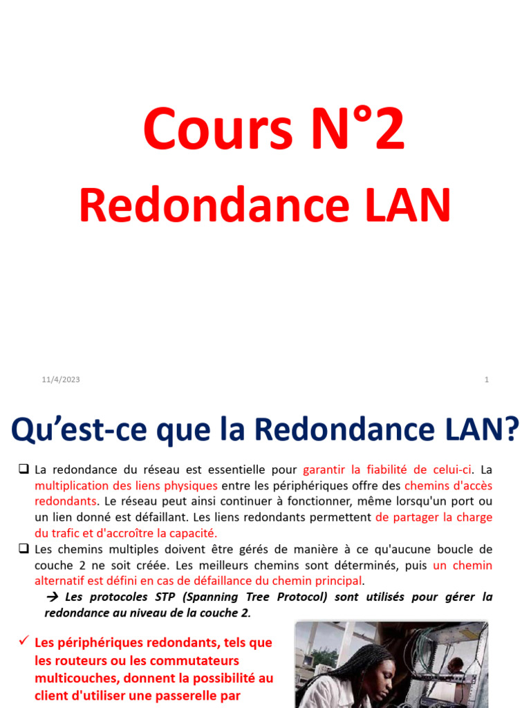 Redondance dans les Réseaux LAN | PDF | Standards informatiques ...