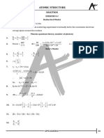 Sheet - 01 - Atomic Structure Exercise (Solution)