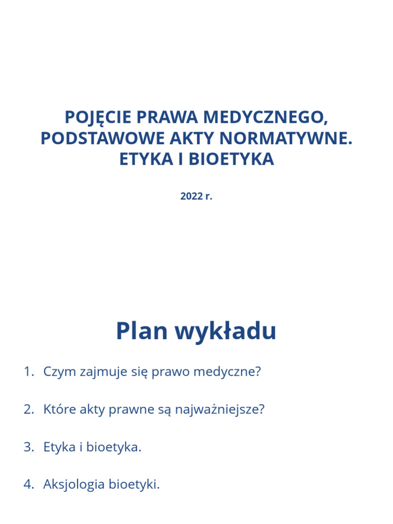 1 Bioetyka | PDF