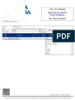 Boleta de Venta Electrónica: Cmac-Piura S.A.C