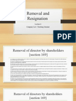 Lecture 6 - Removal and Resignation