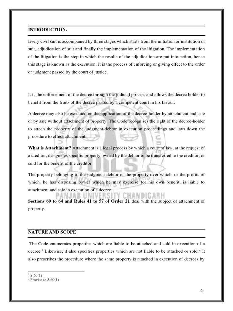 CPC Modes of Attachment in Execution Proceedings Removed Download