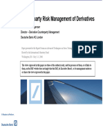 Counterparty Risk Management of Derivative DB