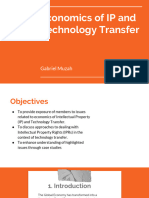 Economics of IP and Technology Transfer