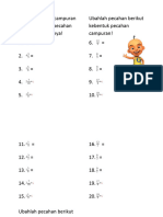 Latihan Matematika-Pecahan