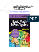 Free Download Basic Math and Pre Algebra All in One For Dummies Chapter Quizzes Online Zegarelli Full Chapter PDF