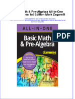 Free Download Basic Math Pre Algebra All in One For Dummies 1St Edition Mark Zegarelli Full Chapter PDF