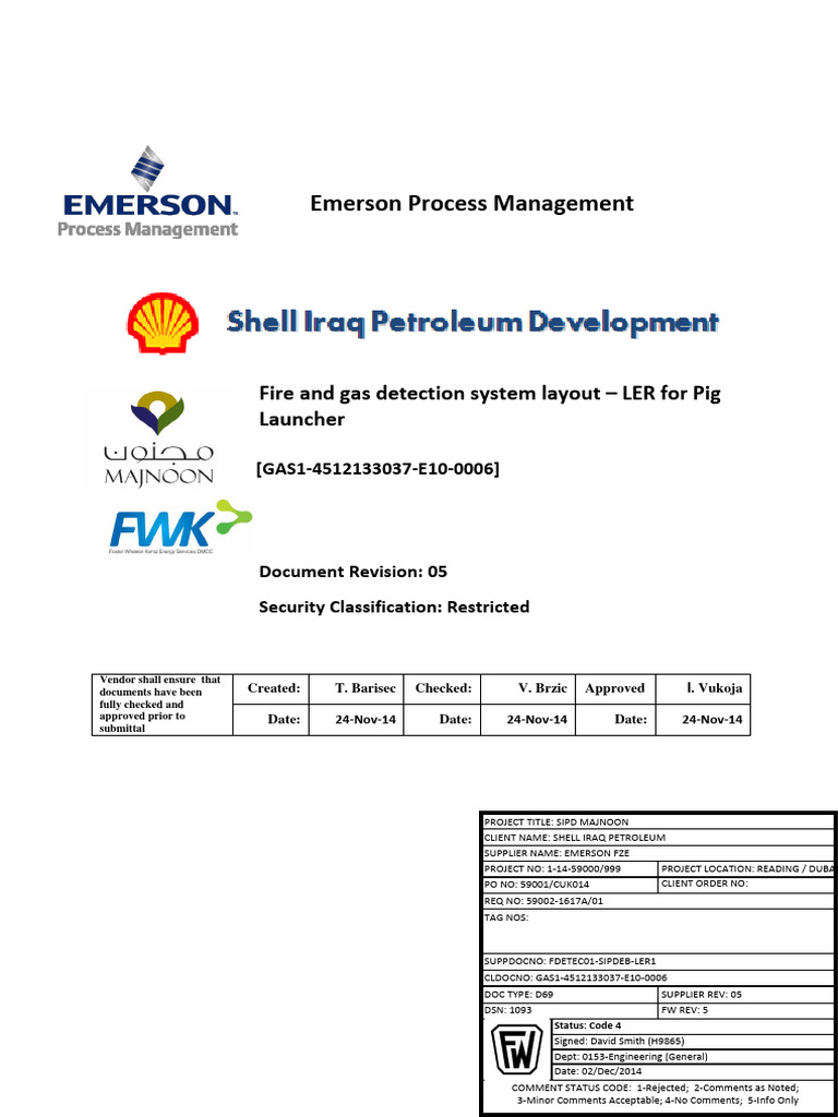 Fire and Gas Detection System Layout | PDF | Computing