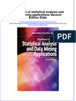 Free Download Handbook of Statistical Analysis and Data Mining Applications Second Edition Elder Full Chapter PDF