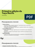 Primeira Edição Da Taça Recife - Divulgação