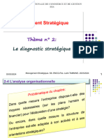 Thème 2-Le Diagnostic Stratégique-Analyse Organisationnelle