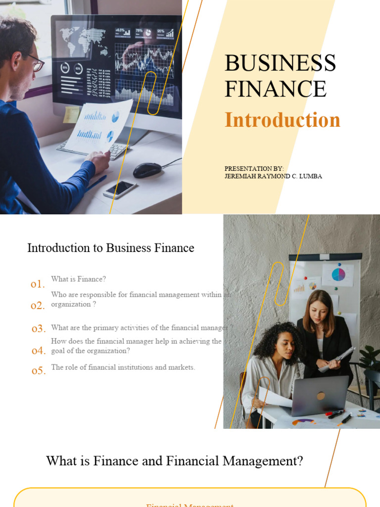 Introduction to business finance pdf securities finance stocks