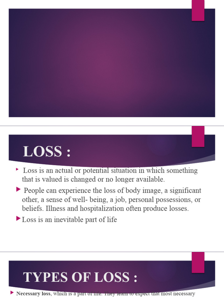 Understanding Loss and Grief Types | PDF | Grief | Palliative Care