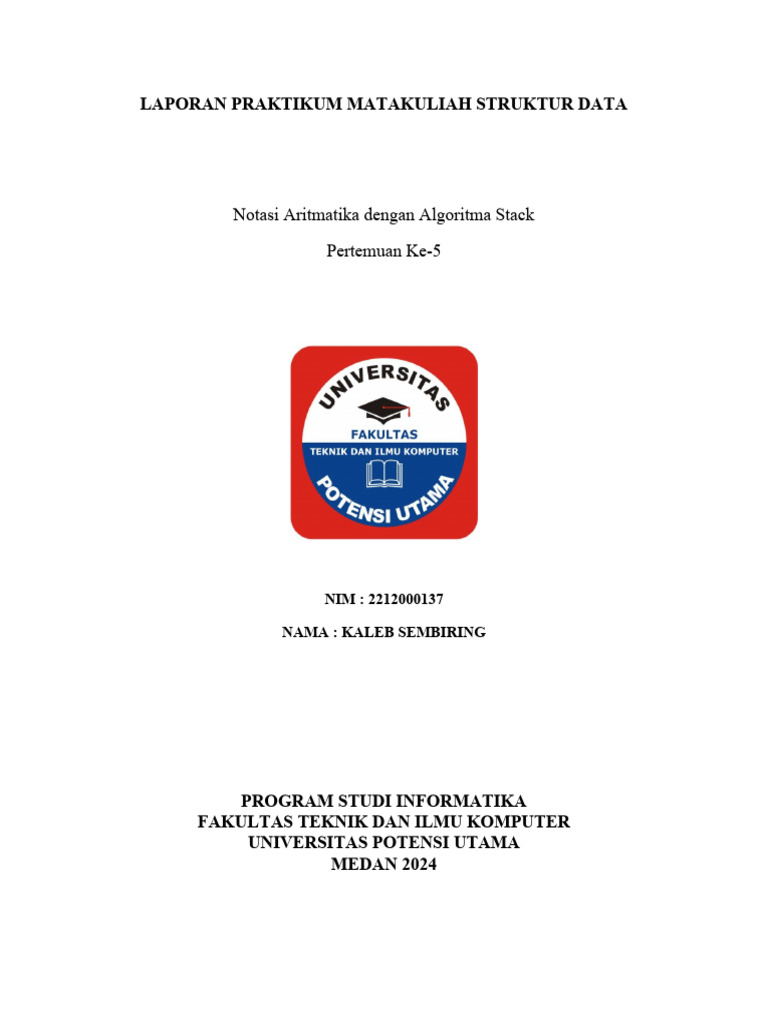 Simulasi Stack dalam Struktur Data | PDF