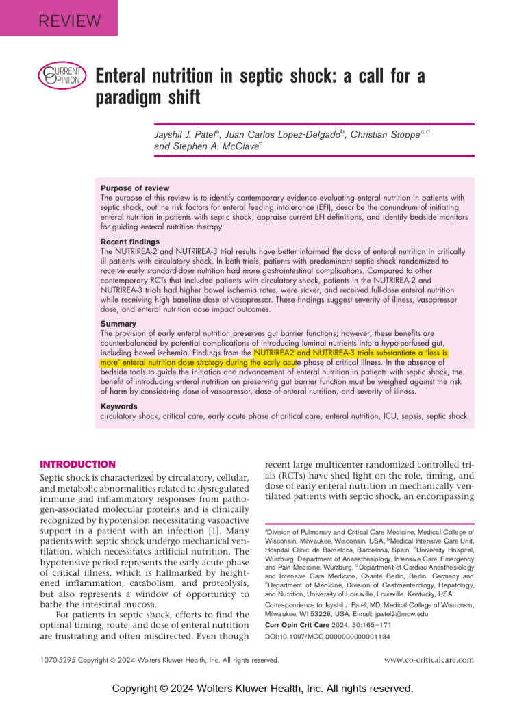 Sepsis y SN | PDF | Sepsis | Intensive Care Medicine