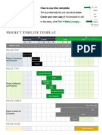 BF Project Timeline Template - Google Sheets