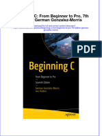 Free download Beginning C From Beginner To Pro 7Th Edition German Gonzalez Morris full chapter pdf epub