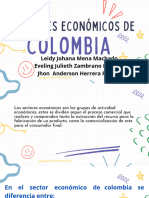 Presentación Diapositivas - Sectores Económicos de Colombia PDF
