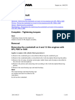 01-10 Crankshaft: Complete - Tightening Torques