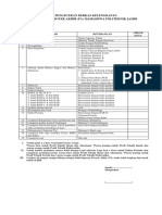 Form Checklist Laporan PA-TA