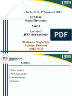 Lecture 2 JFET Characteristics