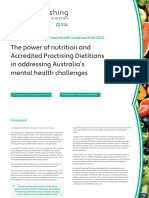 Dietitians Australia Mental Health Evidence Brief 2024