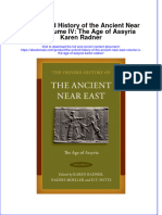 Free Download The Oxford History of The Ancient Near East Volume Iv The Age of Assyria Karen Radner Full Chapter PDF