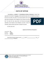 CS Form No. 32 Oath of Office