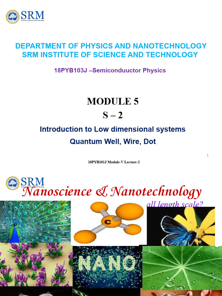 Department of Physics and Nanotechnology SRM Institute of Science and