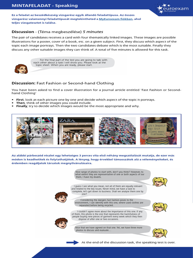 c1 Speaking 2022 en | PDF | Clothing | Fashion