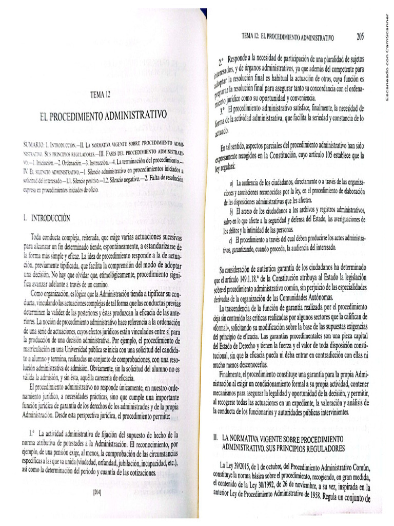 Tema 12 El Procedimiento Administrativo Pdf